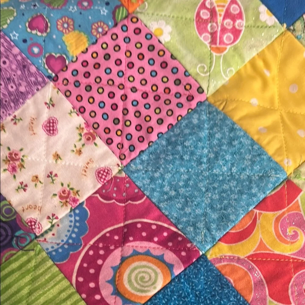 Colorful Baby Doll Patchwork Quilt